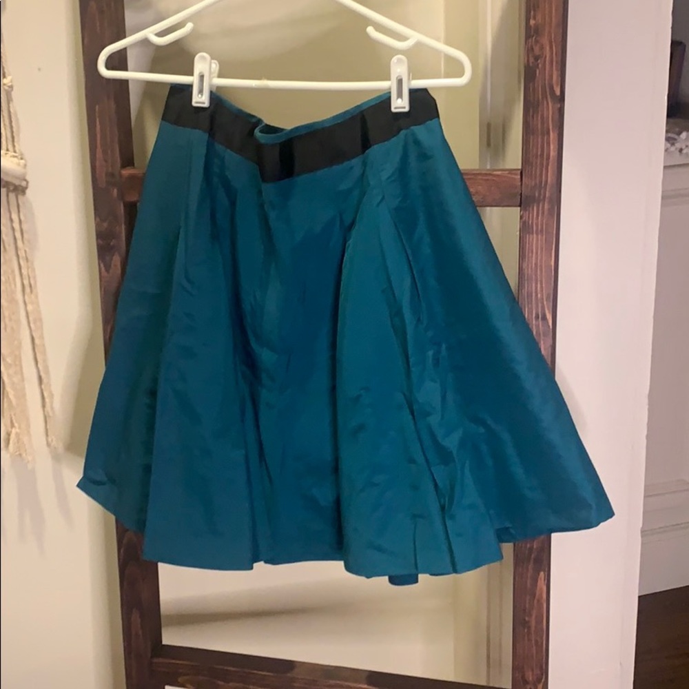 The Limited Dark Teal Pleated Skirt